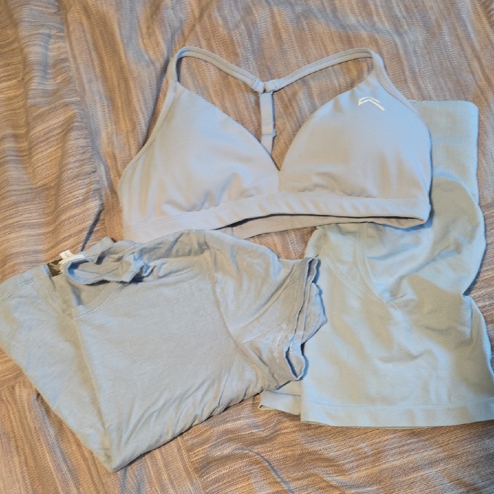 Light Blue Women's Active Set
